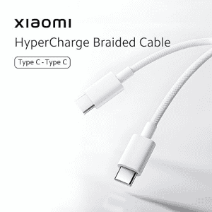 Xiaomi Mi Original HyperCharge | 60W | Braided Type C to Type C Cable | 480Mbps Data Sync | White