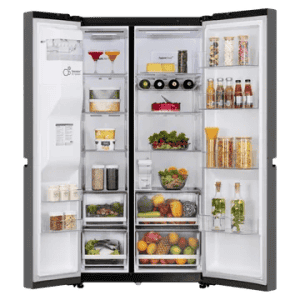 LG Side by Side Refrigerator | 630 L | 3 Star | Matt Black | GL-L257CMC3.DMCZEBN