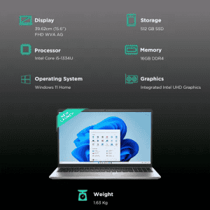Dell Inspiron 15 Laptop | Intel Core i5 | 13th Gen | 1334U | 16 GB | 512 GB | Platinum Silver | OIN353034071RINS1M