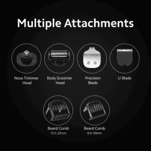 Xiaomi Grooming Kit Trimmer |  90 min Runtime 40 Length Settings | Black |  XMGHT2CKITLF