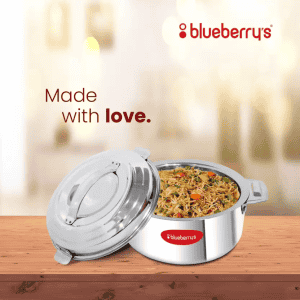 BlueBerry Hotpot Thermoware Casserole | 3500 ml | Stainless Steel