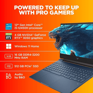 HP Victus Gaming Laptop | Intel Core i5 | 12450H | 4GB RTX 3050 | 16 GB | 512 GB | Performance Blue | 15 FA0333TX