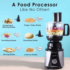 WONDERCHEF Galaxy Juicer Mixer Grinder | Food Processor | 750 W | 4 Jars | Black