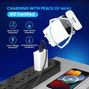 Portronics Adapto One Pro 3A Mach USB Fast Charging Adaptor | 18w | Wide Compatibility | PAdaOR 1963