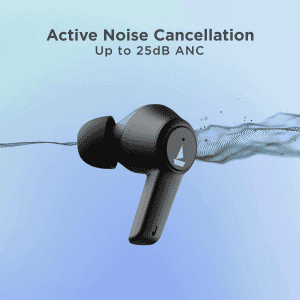 boAt Airdopes 411 ANC Bluetooth Headset | Black Storm