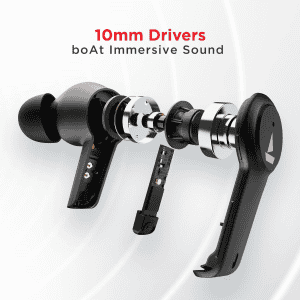 boAt Airdopes 411 ANC Bluetooth Headset | Black Storm