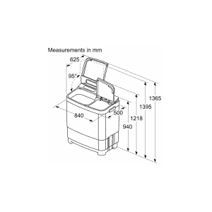 Bosch Series 4 Semi Automatic Toploader | 7.5 kg | 1300 rpm | WJP752V0IN