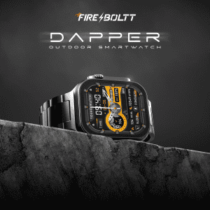 Fire-Boltt Dapper Bluetooth Calling Smartwatch | 2.15 Inch | IPS Tracking | Black Chain | BSW189