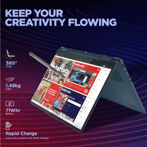 Lenovo Yoga 7i 2 in 1 Intel Evo Core Ultra 7 155H | 16 GB | 1TB SSD | Tidal Teal | 83DJ006YIN