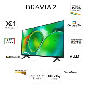 Sony Bravia 2  Ultra HD LED Smart Google TV | 127 cm (50 inch) | K-50S20