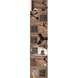 V-Guard INSIGHT-G Ceiling Fan | 1200 mm | BLDC Motor | Remote Control | Choco Brown Glossy