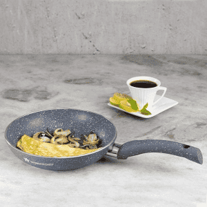 Wonderchef Granite Non-Stick Fry Pan | 26cm | Induction Bottom | Virgin Grade Aluminium | Grey