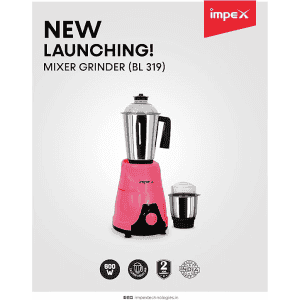 Impex ULTRAMIX 600  | 1.5 Litre  | 3 Speed Control Blender 2 in 1 Mixer Grinder