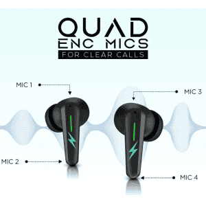 Fire-Boltt Fire Pods Lycan TWS Earbuds | Black | BEP602