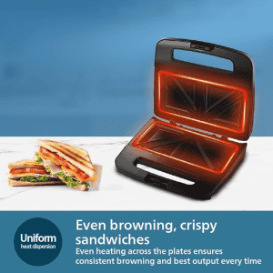 Philips Sandwich Maker | XL Sized | Silver, Black | HD2288/00