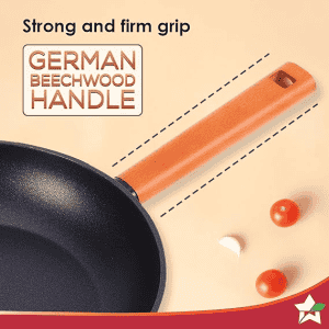 Wonderchef Caesar Forged Virgin Aluminium Fry Pan | 1 L | 20 cm | Black