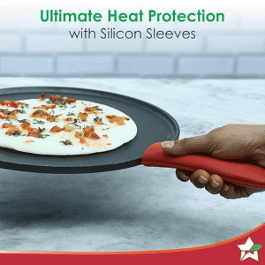 Wonderchef Forza Cast Iron 27 cm Dosa Tawa Pan | Pre Seasoned Cookware | 4 mm | Induction Friendly