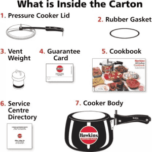 Hawkins Contura Hard Anodised Inner Lid Pressure Cooker | 3 L | Black | CB30