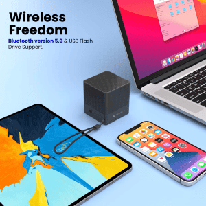 Portronics Bounce 2 Speaker | 5W | 5 Hours Playback | Type C Charging | Black