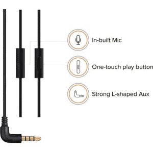 Mi Basic Wired Headset with Mic | Wired in the ear | Black