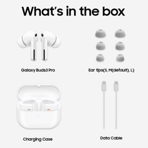 Samsung Galaxy Buds3 Pro | Ultimate Hi Fi Sound | ANC | IP57 Rating | White