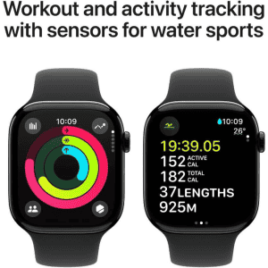 Apple Watch Series 10 | GPS | Cellular | 46mm | Jet Black Aluminium with Ink Sport Loop | Ink Strap