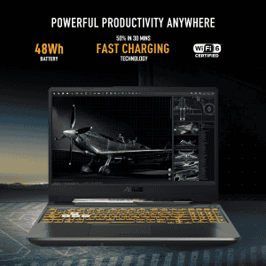 ASUS TUF A15 Gaming Laptop | AMD Ryzen 7 | 7435HS | 16GB | 512GB | 4GB RTX 3050 GPU | Graphite Black | FA566NCR HN054WS