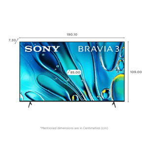 Sony BRAVIA 3 | 85 inch | 4K Ultra HD Google TV | Dolby Vision And Dolby Atmos | K-85S30