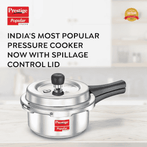 Prestige Popular Svachh Aluminium Outer Lid Pressure Cooker | 2L