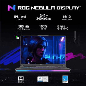 ASUS ROG Strix G16  | Intel Core i9 |  13th Gen | 16GB RAM | 1TB SSD | 16 Inch QHD Display | 8GB RTX 4060 Graphics | Grey | G614JV-N4141WS