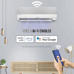 Lloyd Stylus 1.0 Ton  Wifi Inverter Split AC |  3 Star |  Changeable AC Panel |  White with Grey Facia | GLS12V3FOGSY