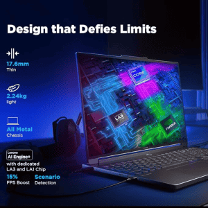 Lenovo Legion 7i Gaming Laptop | Intel Core i9 14th Gen 14900HX | 16 GB |1 TB SSD | NVIDIA GeForce RTX 4060 | Eclipse Black |  83FD000YIN