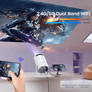 Portronics Beem 440 Smart LED Portable Projector | 720p HD Resolution | 1800 lm | White | POR 2106