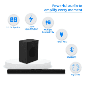 Philips Bluetooth Soundbar | 120 W | 2.1 Channel | Black | TAB4218/94
