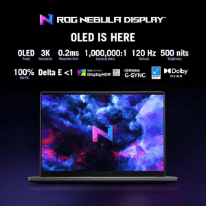 ASUS ROG Zephyrus G14  Gaming Laptop | OLED AMD Ryzen 9 |  Octa Core 8945HS | 16 GB |1 TB SSD | NVIDIA GeForce RTX 4060 | Eclipse Gray | GA403UV-QS085WS