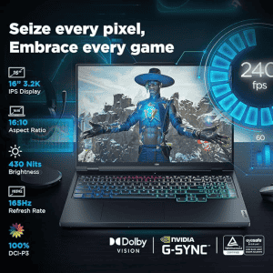 Lenovo Legion 7i Gaming Laptop | Intel Core i9 14th Gen 14900HX | 16 GB |1 TB SSD | NVIDIA GeForce RTX 4060 | Eclipse Black |  83FD000YIN