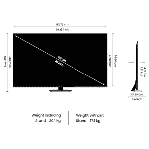 Samsung 4K Ultra HD AI Smart Neo-QLED TV  | 139 cm (55 inch) | Graphite Black | QA55QN85DBULXL