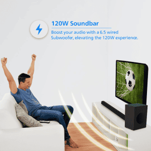 Philips Bluetooth Soundbar | 120 W | 2.1 Channel | Black | TAB4218/94