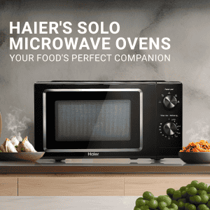 Haier Solo Microwave Oven | 19 L | Black | HIL1901MBPB