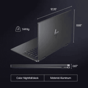 HP Spectre x360 AI PC Intel Core Ultra 7 155H  | 32 GB | 1 TB SSD | 2 in 1 Laptop  14 Inch |  Nightfall Black | 14-eu0666TU