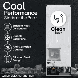 LG Frost Free Double Door 3 Star Convertible Refrigerator | 246 L | with Inverter Compressor | Ebony sheen | GL S262SESX
