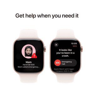 Apple Watch Series 10 | GPS | Cellular | 46mm | M/L | Rose Gold Aluminium Case with Light Blush Sport Band | Light Blush Strap | MWY73HN/A