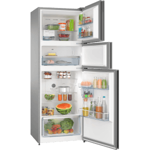 BOSCH Series 4 Frost Free Triple Door Refrigerator | 364 L | 3 Star | VarioInverter Compressor | Smoky Steel | CMC36K03NI