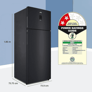 Godrej 472 L | 2 Star | Food Surface Disinfection with Nano Shield Technology Inverter Frost Free Double Door Refrigerator | RCI MT BK | Matte Black