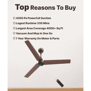 Atomberg Renesa Ceiling Fan | 1200 mm | 3 Blade | BLDC Ceiling Fan with Remote Control & LED Indicators | Matt Brown