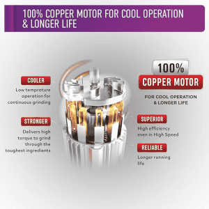 Usha Colossal Wet Grinder | 150 W | Magenta | CO0150WW2