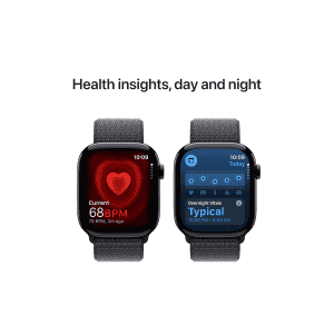 Apple Watch Series 10 | 42mm | Jet Black Aluminium | Ink Sport Loop | Ink Strap | MWWG3HN/A