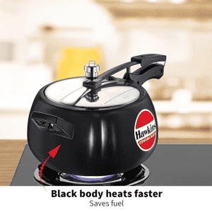 Hawkins Contura Inner Lid Pressure Cooker | 5 L | Black | CB50