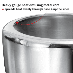 Hawkins Triply Stainless Steel  Pressure Cooker | 4.5 L |  Inner Lid Induction Bottom | HSST4