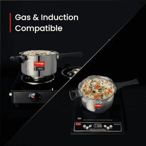 Prestige Svachh Triply  Pressure Cooker | 5 L |  Silver | 20703